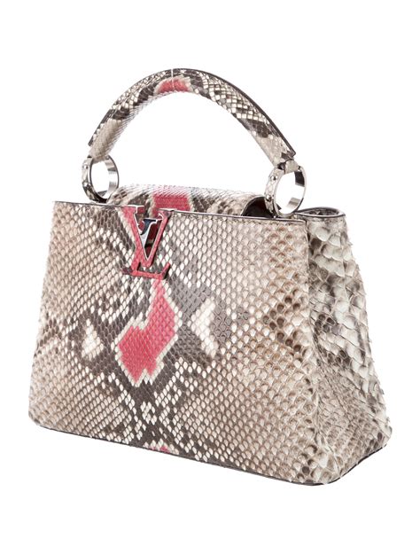 babbucce louis vuitton|Capucines BB Python .